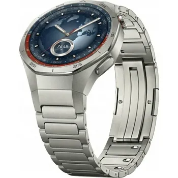 Náramek TITANOVÝ NÁRAMEK PRO HUAWEI WATCH GT5 PRO 46MM GT 5 PRO 46 MM STŘÍBRNÝ