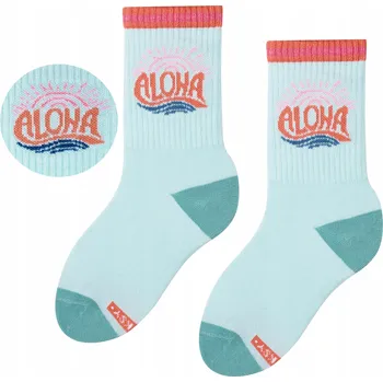Pánské ponožky Barevné Ponožky ZOOKSY Dětské Ponožky Modré Velikost 30-35