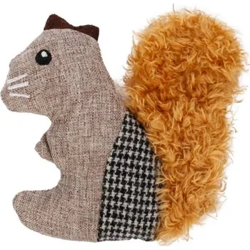 Hračka pro kočku Hračka pro kočky FLAMINGO - Brali veverka hnědá 10x2,7x11cm