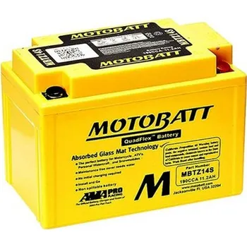 Motobaterie Motobaterie MotoBatt 12V 11.2AH (P+) MBTZ14S
