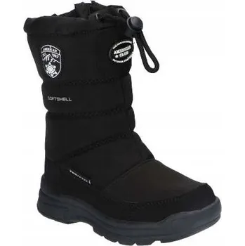 Dívčí sněhule Zimní dětské vysoké sněhule American Club CSN48/24BL černé