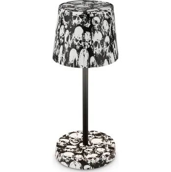 Lampička BRILONER Boano LED stolní lampička bezdrátová IP44, stmívatelné, dotykový vypínač, motiv lebky - BRILO BRILO 7423043