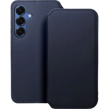 Pouzdro na mobilní telefon Flipové pouzdro Dual Pocket pro Samsung Galaxy S25+, modrá