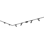 BRILONER Luxtrail lištový systém, 4x LED spoty, 2x LED svítidlo, do L, černá - BRILO BRILO 8036065