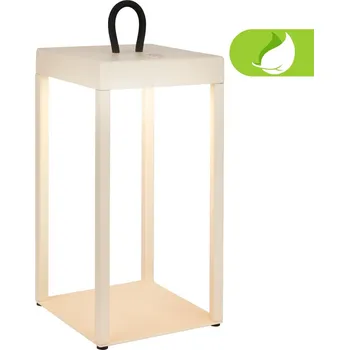 Lampička BRILONER Luca LED bezdrátová lucerna IP44, stmívatelné, dotykový vypínač, béžová - BRILO BRILO 7511011