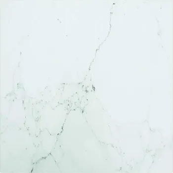 VidaXL Stolní deska bílá 40 x 40 cm 6 mm tvrzené sklo mramorový design