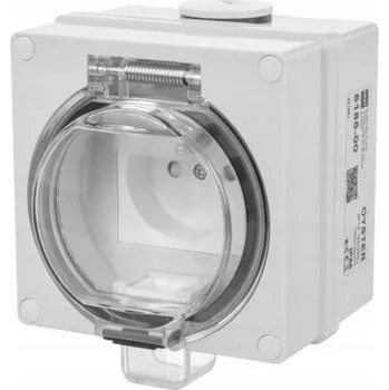 Elektrická zásuvka Elektrická Zásuvka hermetická Elektro-Plast Nasielsk šedá