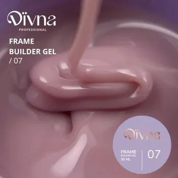 Lak na nehty DIVNA Frame Builder Gel 07 30 ml stavební gel na nehty, barevný