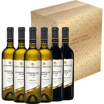 Víno Bohemia Sekt Degustační balíček vín z Víno Mikulov v dárkovém kartonu 0.75 l