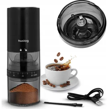 Příprava kávy BEZDRÁTOVÝ MLÝNEK Huslog NA KÁVU 30W ČERNÝ