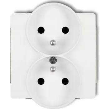 Elektrická zásuvka Bílá nástěnná Elektrická Zásuvka Karlik