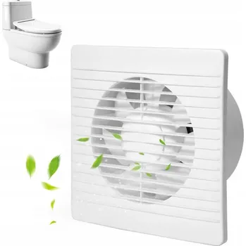 Domácí ventilátor Tichý ventilátor do koupelny, výkonný a univerzální cirkulátor vzduchu