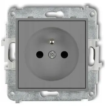 Elektrická zásuvka Šedá nástěnná Elektrická Zásuvka Karlik