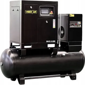 Kompresor Šroubový kompresor 5,5 kW 500 l se sušičkou a frekvenčním měničem VIBER-AIR INV5.5-500