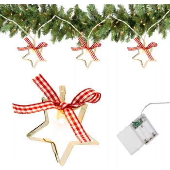 Vánoční dekorace FORMY / VYKRAJOVÁTKA VÁNOČNÍ OSVĚTLENÍ NA STROMEČEK MAŠLE LED BÍLÁ TEPLÁ