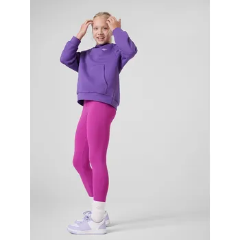 4F dětské legíny klasické polyester růžové velikost 134