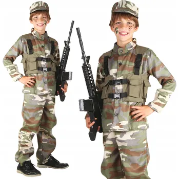 Karnevalový kostým KOSTÝM KARNEVALOVÝ VOJÁK PŘEVLEK S 110-120 CM NA BÁL