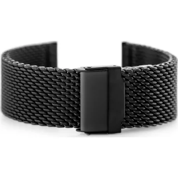 Náramek Náramek Pacific 10 - kvalitní síťovina - černý 22mm