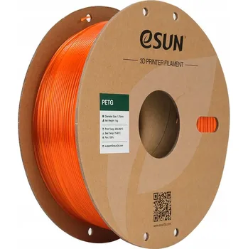 3D tisk ESun PETG Filament oranžový, papírová cívka, 1.75mm