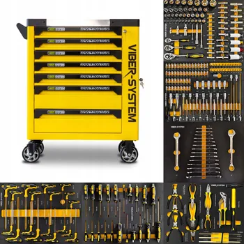 Skříňka na nářadí Viber-System SZN254 dílenský vozík s vybavením