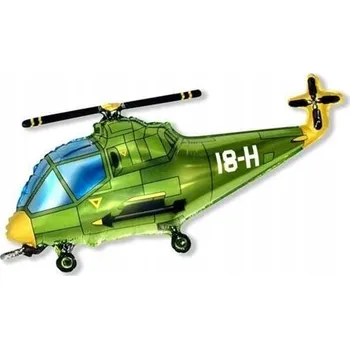 Balónek Fóliový balónek HELIKOPTÉRA letadlo 35 cm (14")