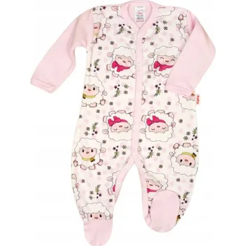 Kojenecký overall OVERAL overal z ORGANICKÉ BAVLNY GOTS s motivem OVEČKY, vel. 62 KLEKLE
