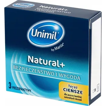 Kondomy UNIMIL NATURAL latexové 3 kusy