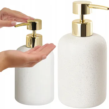 Dávkovač mýdla Manuální dávkovač mýdla AWD Interior 400 ml bílá, žlutá