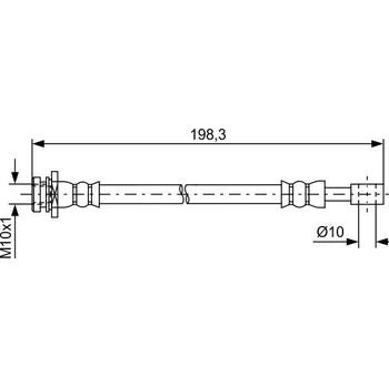 Brzdová hadice Brzdová hadice BOSCH 1 987 481 630