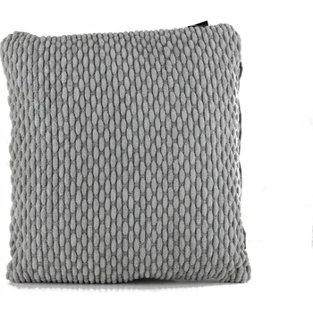 Povlak na polštářek Dekorační polštář bavlněný TOM PLETENÝ ŠEDÝ 45&nbsp;x&nbsp;45&nbsp;cm