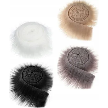 Tkanina kožešina 0 g/m² šířka 9 cm černá