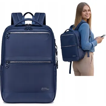 Batoh dámský modrý městský pro dívku moderní na studia do práce