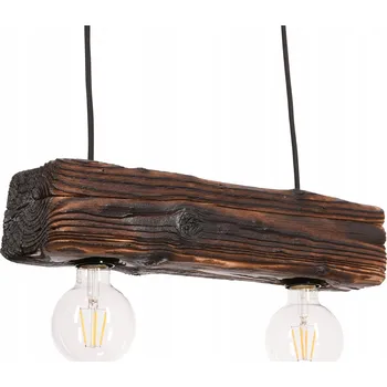 Závěsné svítidlo z dřevěného trámu, rustikální, loft, industriální styl