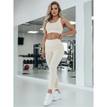 Dámské legíny s vysokým pasem ACTIVIS morelowe UY2599 Barva: Bílá, Velikost: XL