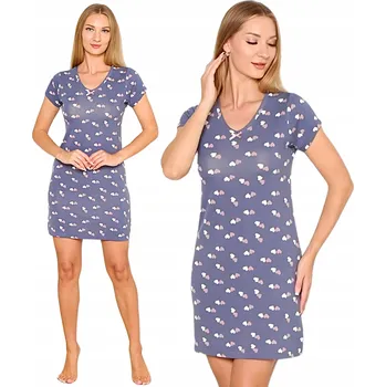 Dámská noční košile Dámská NOČNÍ KOŠILE letní noční košile MORELLA , krátký rukáv XXL
