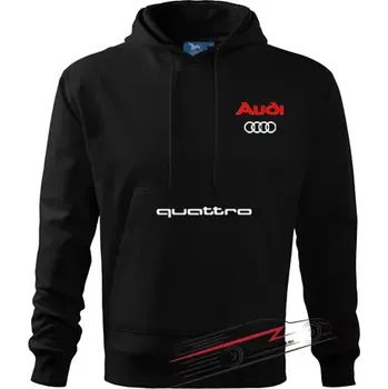 Pánská mikina Pánská mikina s motivem AUDI Quattro 03 černá XL