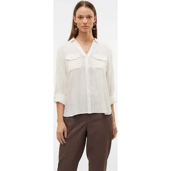 Dámská košile Košile Vero Moda Weiß/ Gold 5137380 L