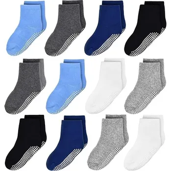 Dětské termoprádlo Dětské protiskluzové ponožky ABS – 12 párů, vel. 7-10 let