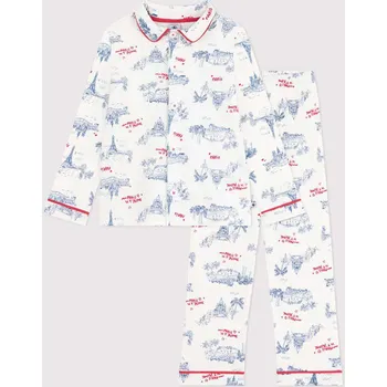 Chlapecké pyžamo PETIT BATEAU Weiß/ Blau 234789 86