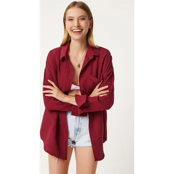 Dámské tričko Happiness Istanbul Bordeaux 8884319 38