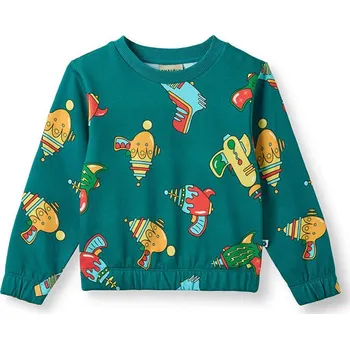 Dívčí mikina Småfolk Grün 456613 86