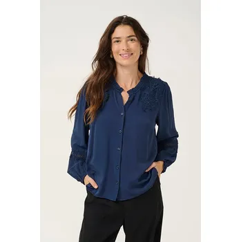 Dámská košile Košile Cream Dunkelblau 4376787 36