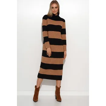 Dámské oblečení Šaty Makadamia hellbraun_schwarz 9644042 onesize