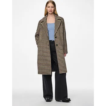 Dámská vesta Bunda Pieces Beige/ Schwarz 3344579 XL