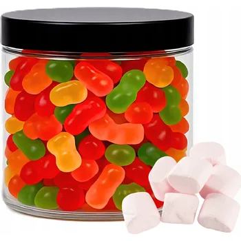 Dóza na potraviny Nádoba na potraviny sklenice plastová 500 ml kuchyňská nádoba 0,5 l