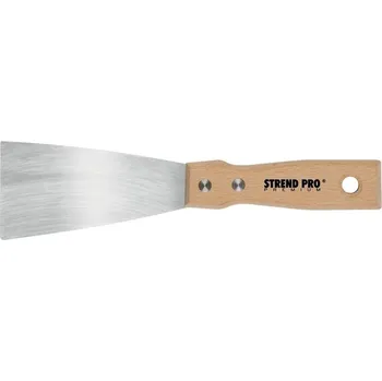 Zednická lžíce Stěrka Strend Pro Premium S295, 070x1,2 mm, Inox/nerez, buková rukojeť