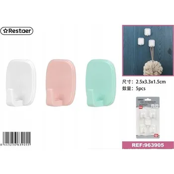 Věšák Čtvercové plastové háčky se zaoblenými hranami