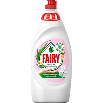 Mycí prostředek Fairy tekutý prostředek na mytí nádobí Sensitive Aloe a Jasmín 900 ml