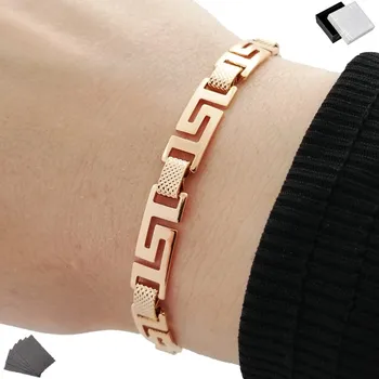 Náramek DÁMSKÝ NÁRAMEK Z CHIRURGICKÉ OCELI ZLATÝ