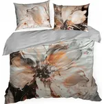 Povlečení 160x200 z bavlněného saténu, moderní vzor EVA MINGE